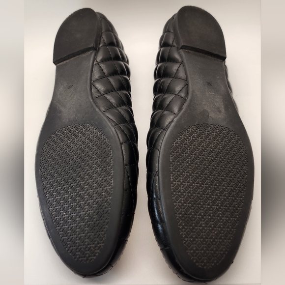 NWOB Tory Burch Womens Quilted Flats Black Size 8.5 - Picture 4 of 7